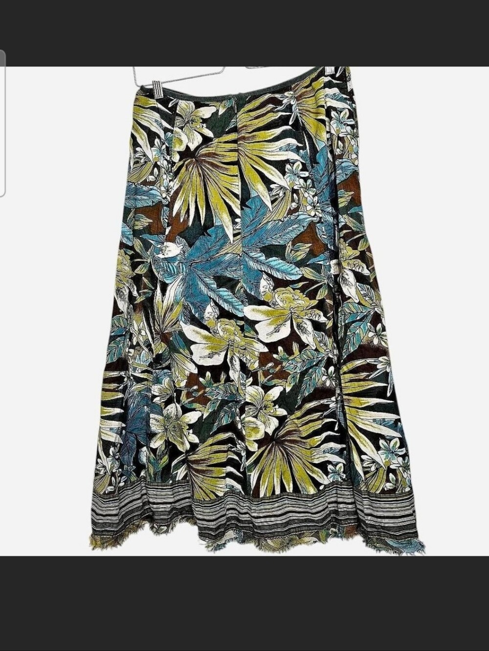 Resort Nygård Tropical Floral Maxi Skirt Size 8